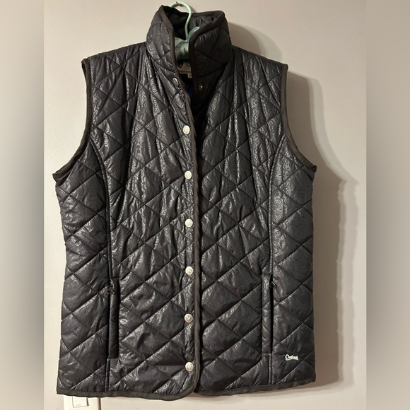 OUTBACK TRADING CO Womens Size XL GRAND PRIX quilted Black Vest - Picture 14 of 16